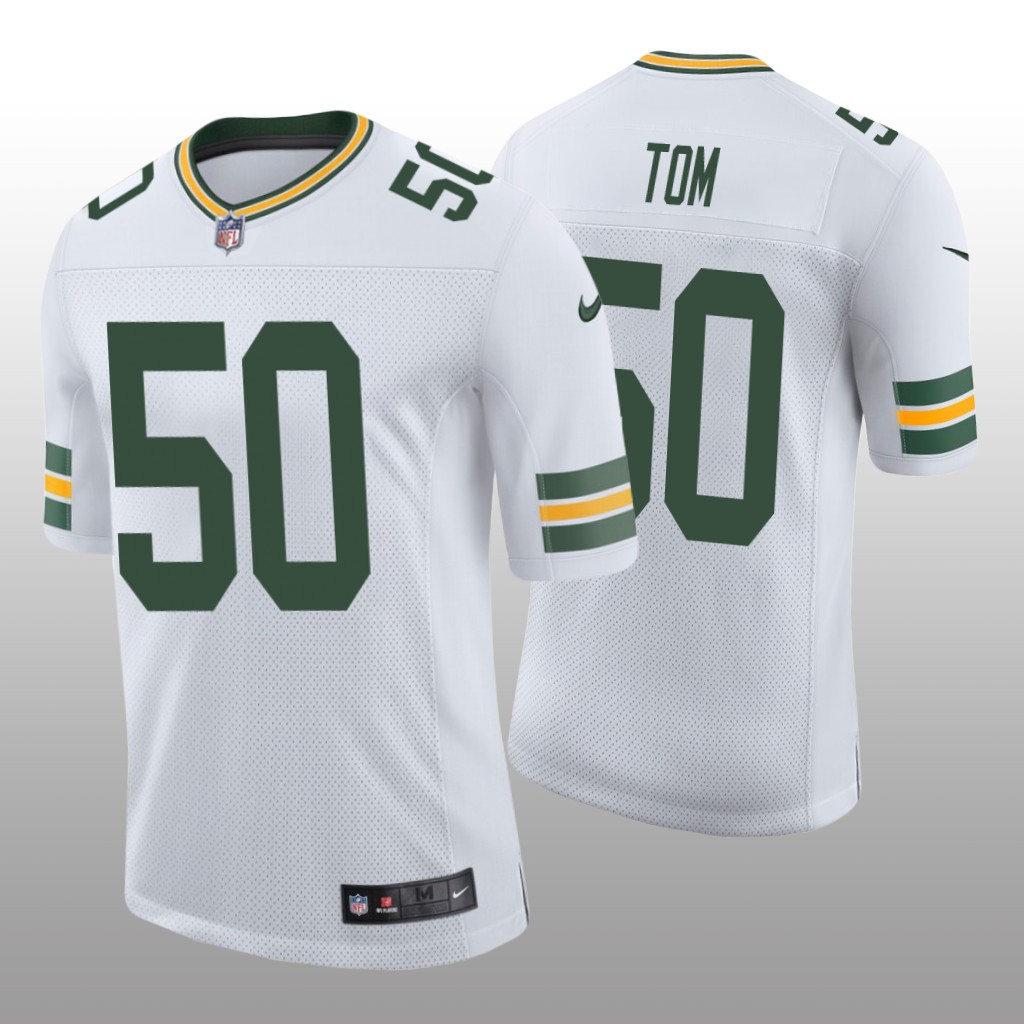 Green Bay Packers Zach Tom White Jersey Vapor Limited Men's