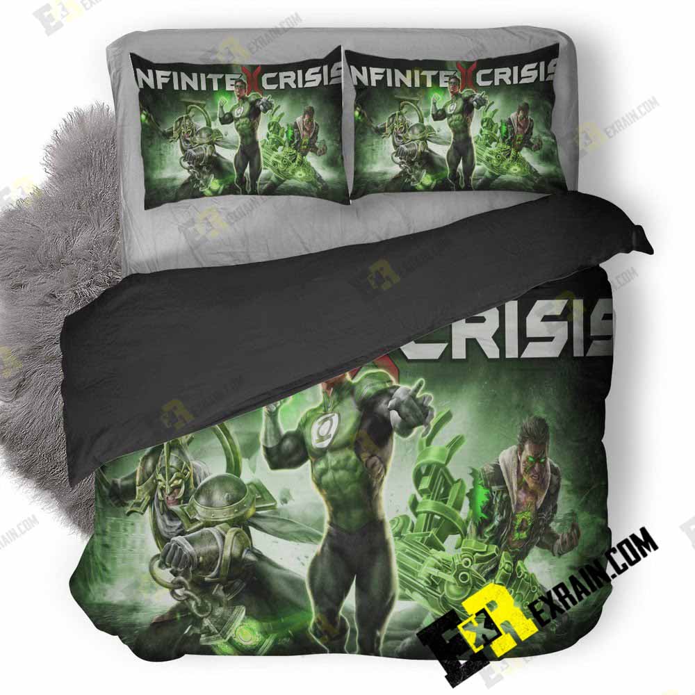 Green Lantern Infinite Crisis Fb 3D Customized Duvet Cover Bedding Set