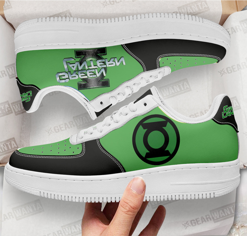 Green Latern Super Hero Custom Air Sneakers