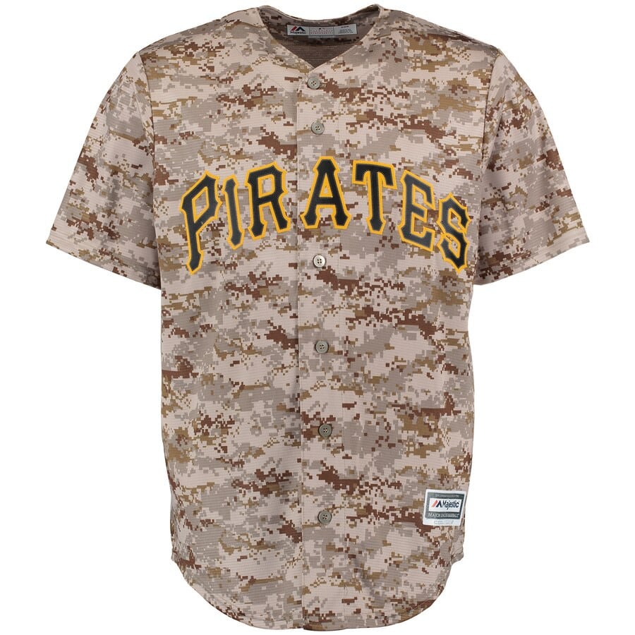 Gregory Polanco Pittsburgh Pirates Majestic Alternate Official Cool Base Player  Stitched Jersey – Camo