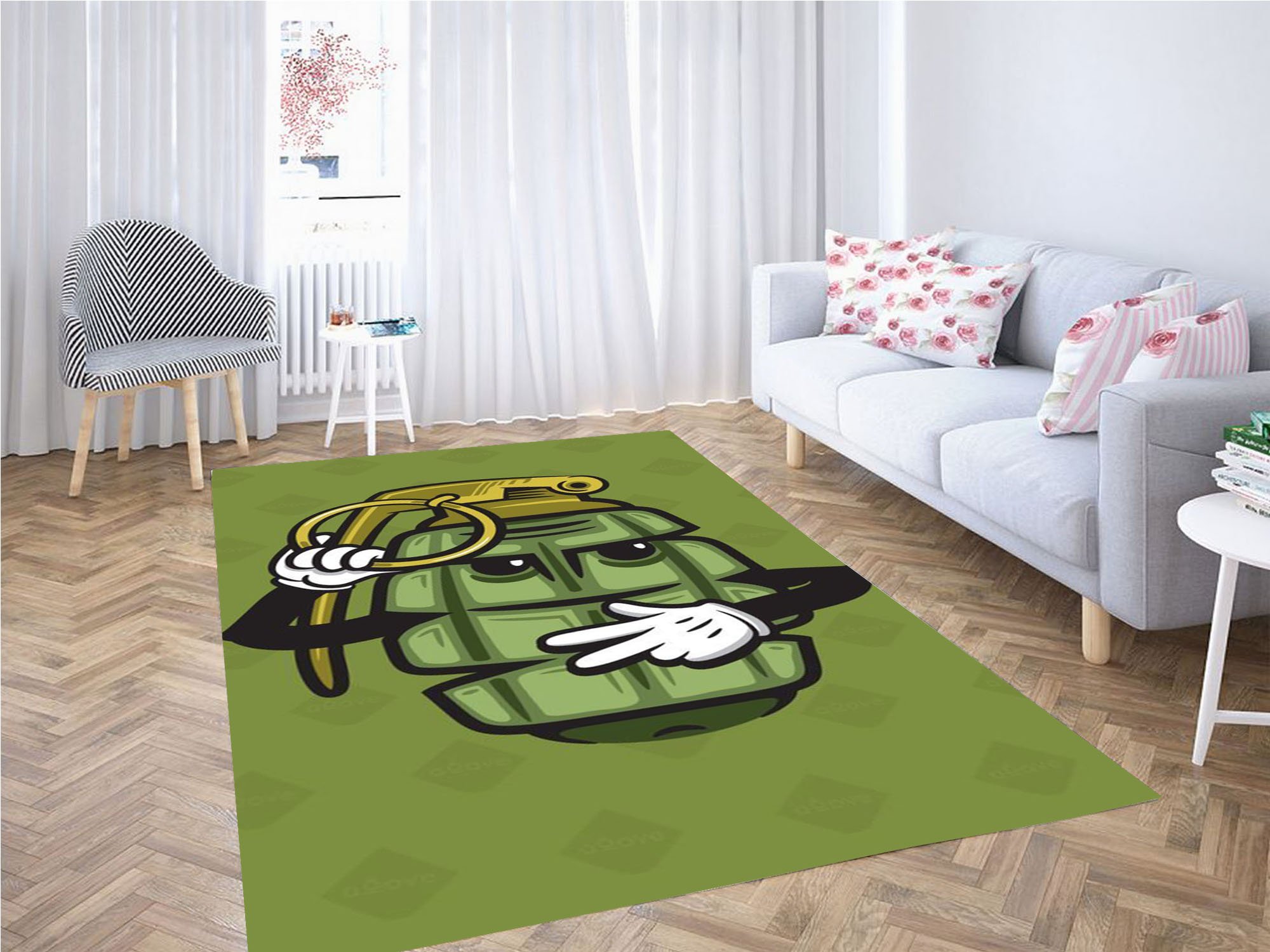 Grenades Wallpaper Carpet Rectangle Rug