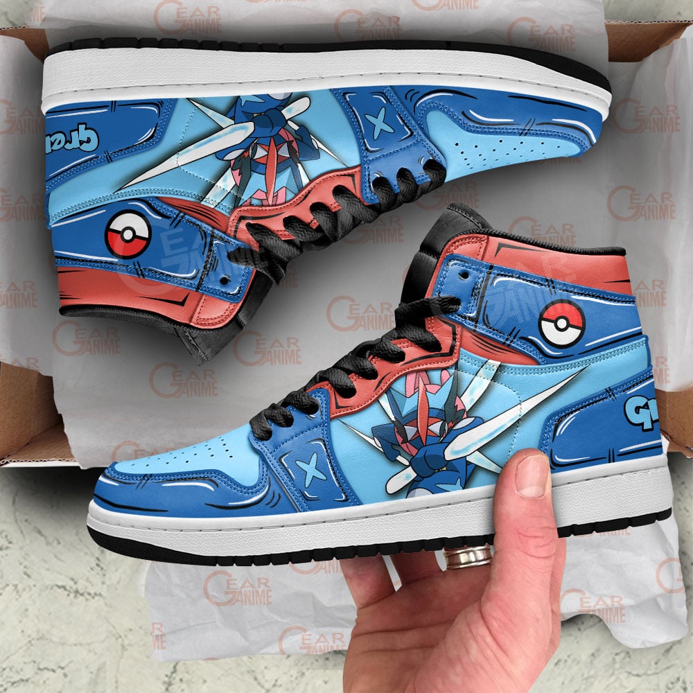 Greninja Anime JD1s Sneakers For Pokemon Fans, Air Jordan Hightop