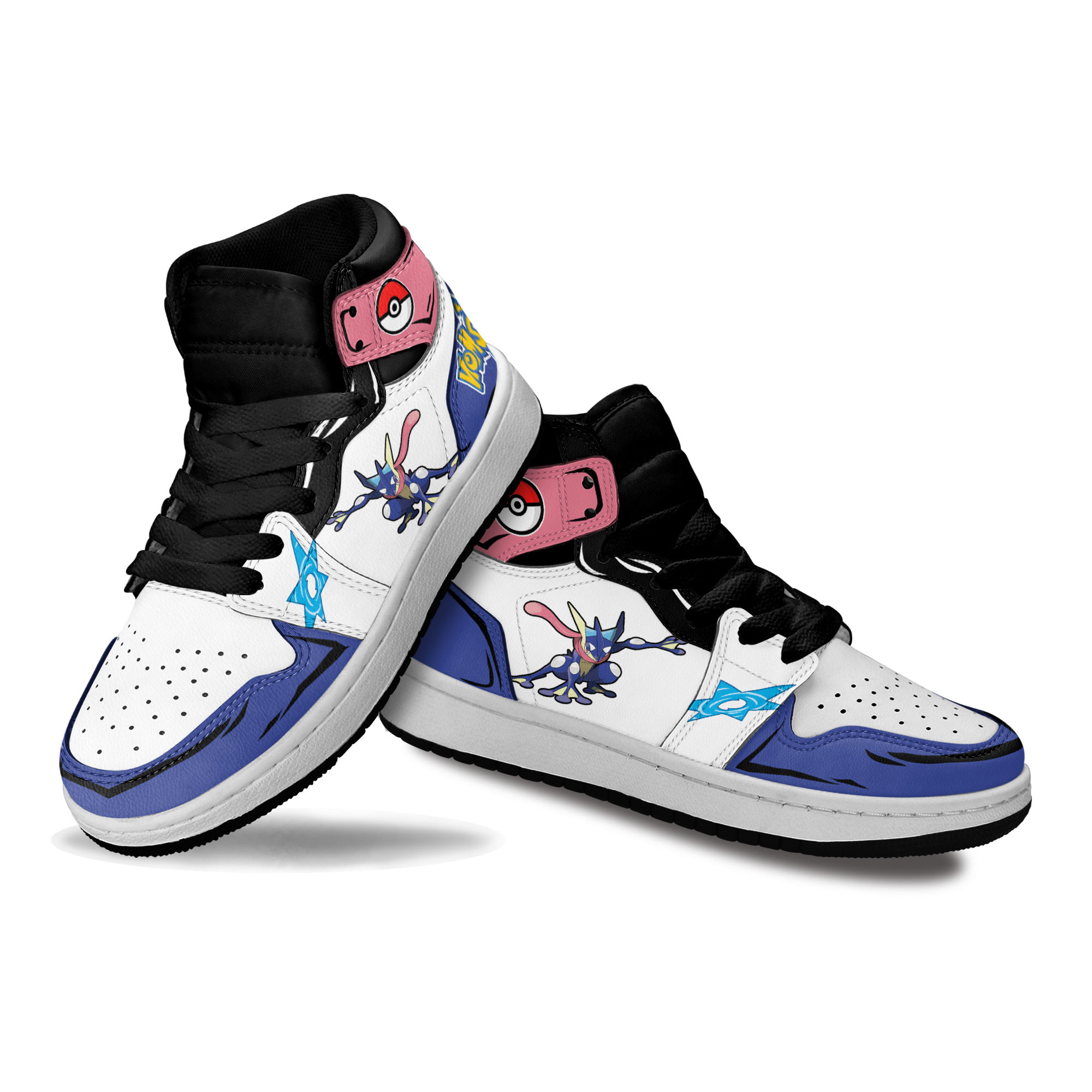Greninja Kids Sneakers Custom Anime Pokemon Shoes For Kids