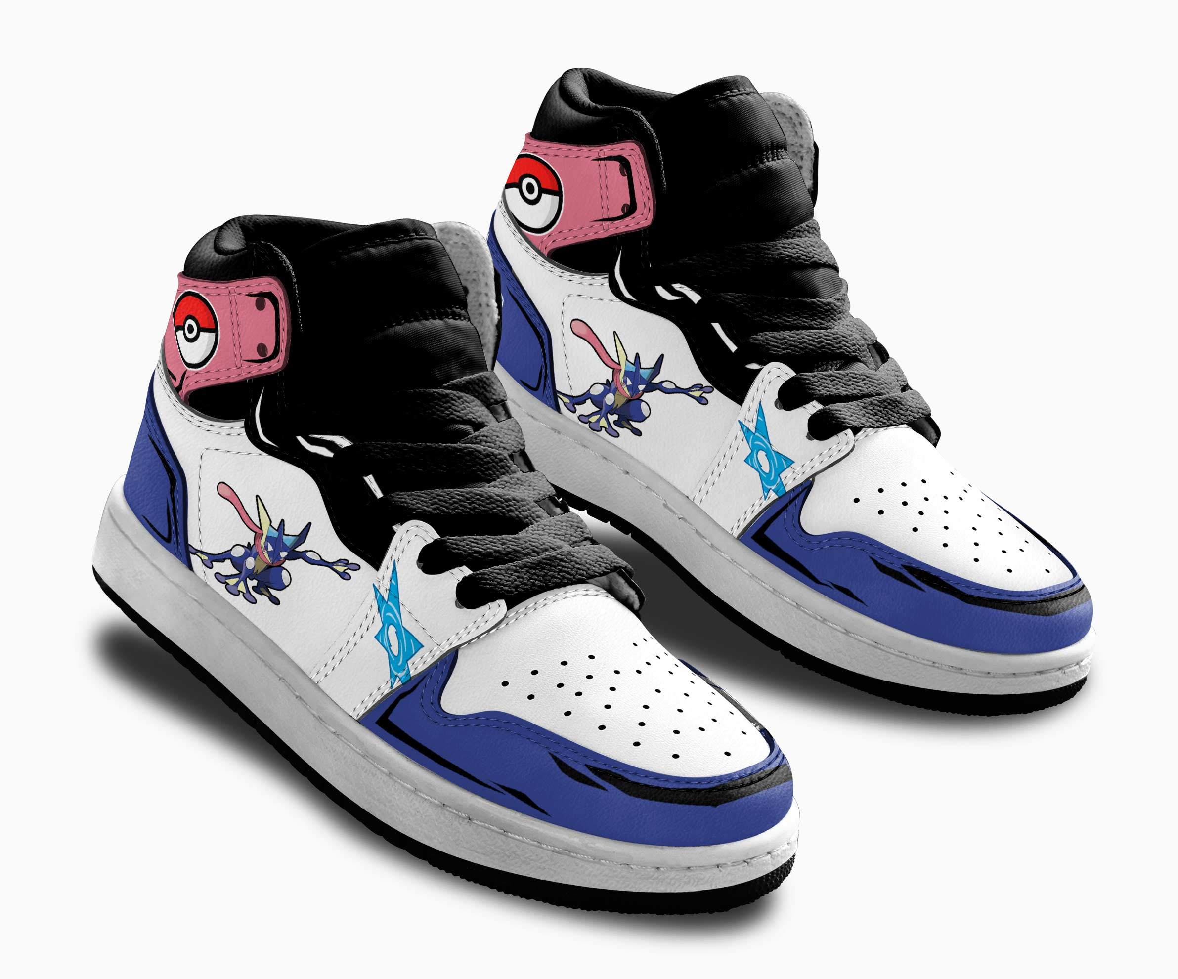 Greninja Kids Sneakers Custom Anime Pokemon Shoes For Kids