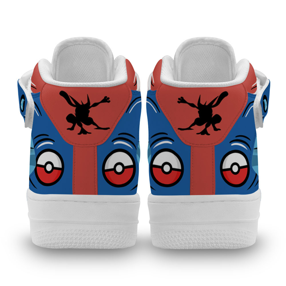 Greninja Sneakers Air Mid Custom Pokemon Anime Shoes