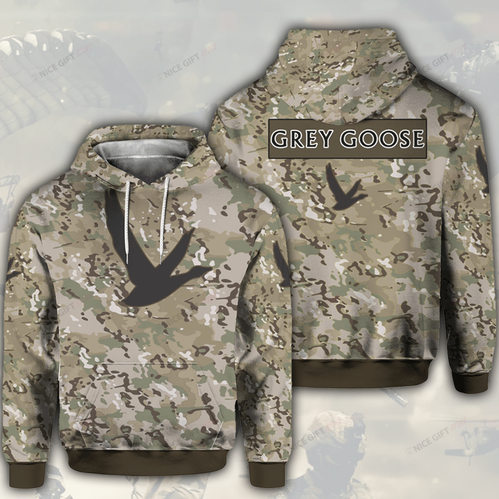 Grey Goose Camouflage 3D Hoodie Gift For Fans