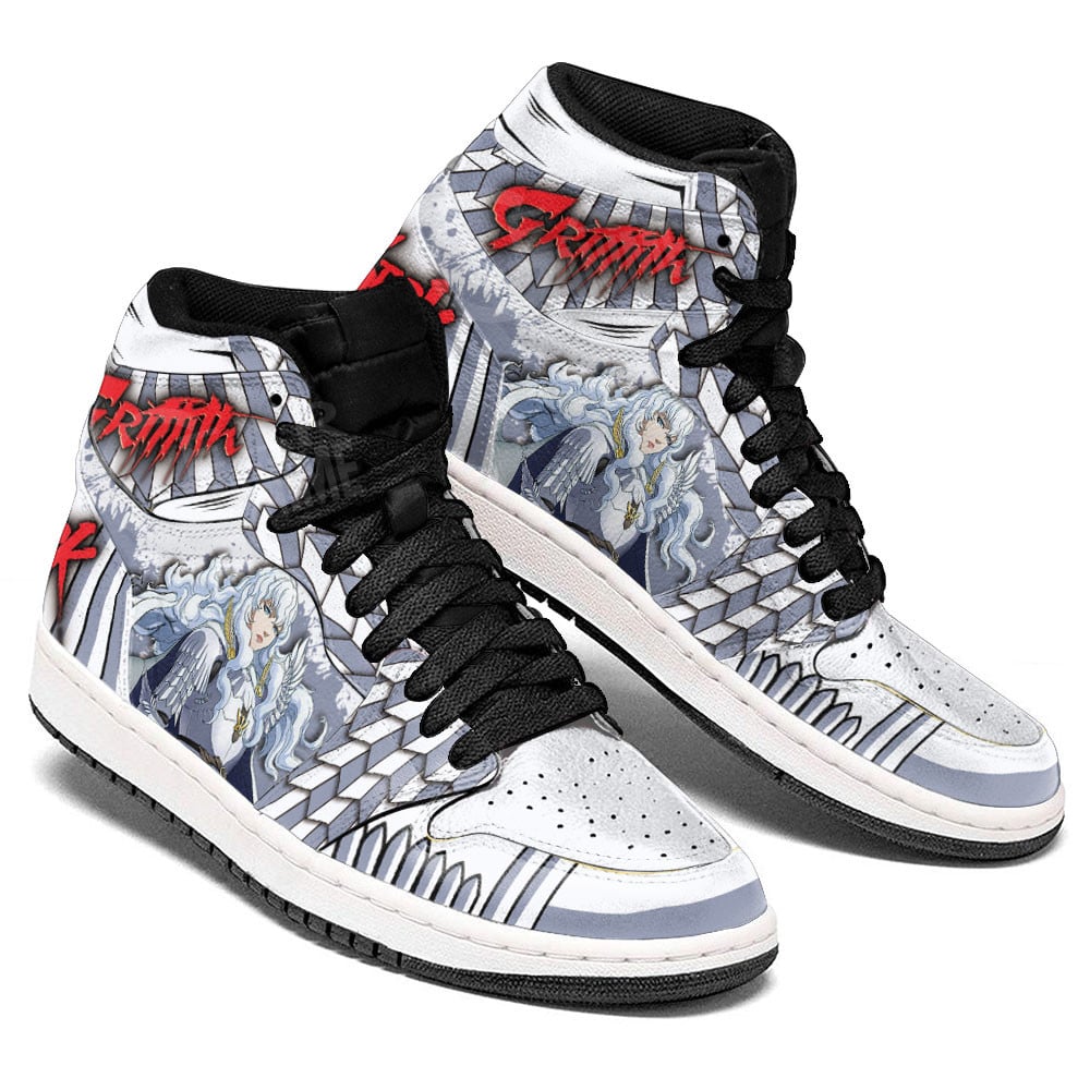 Griffith JD1s Sneakers Berserk Anime Shoes, Air Jordan Hightop
