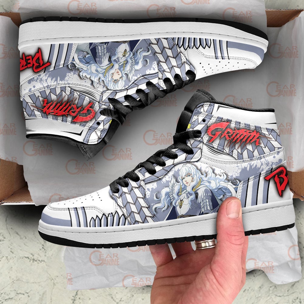 Griffith JD1s Sneakers Berserk Anime Shoes, Air Jordan Hightop