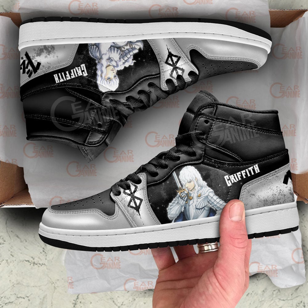 Griffith JD1s Sneakers Berserk Anime Shoes For Fans, Air Jordan Hightop