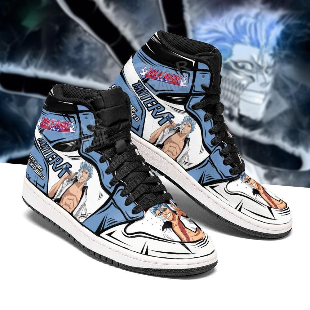 Grimmjow Bleach Anime 1 High Top Air Jordan Sneaker, Air Jordan Hightop