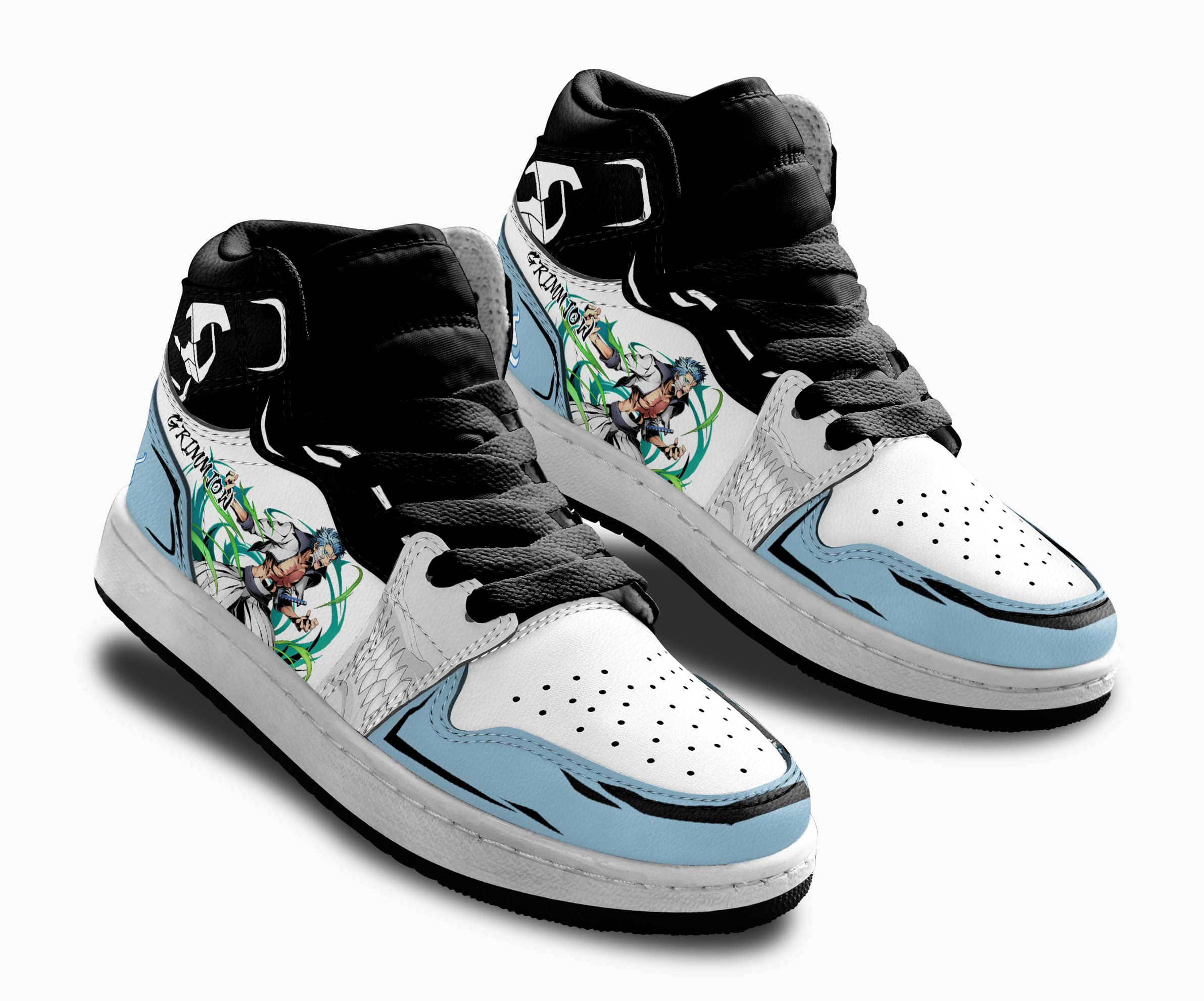 Grimmjow Jaegerjaquez Kids Sneakers Custom Anime Bleach Shoes For Kids