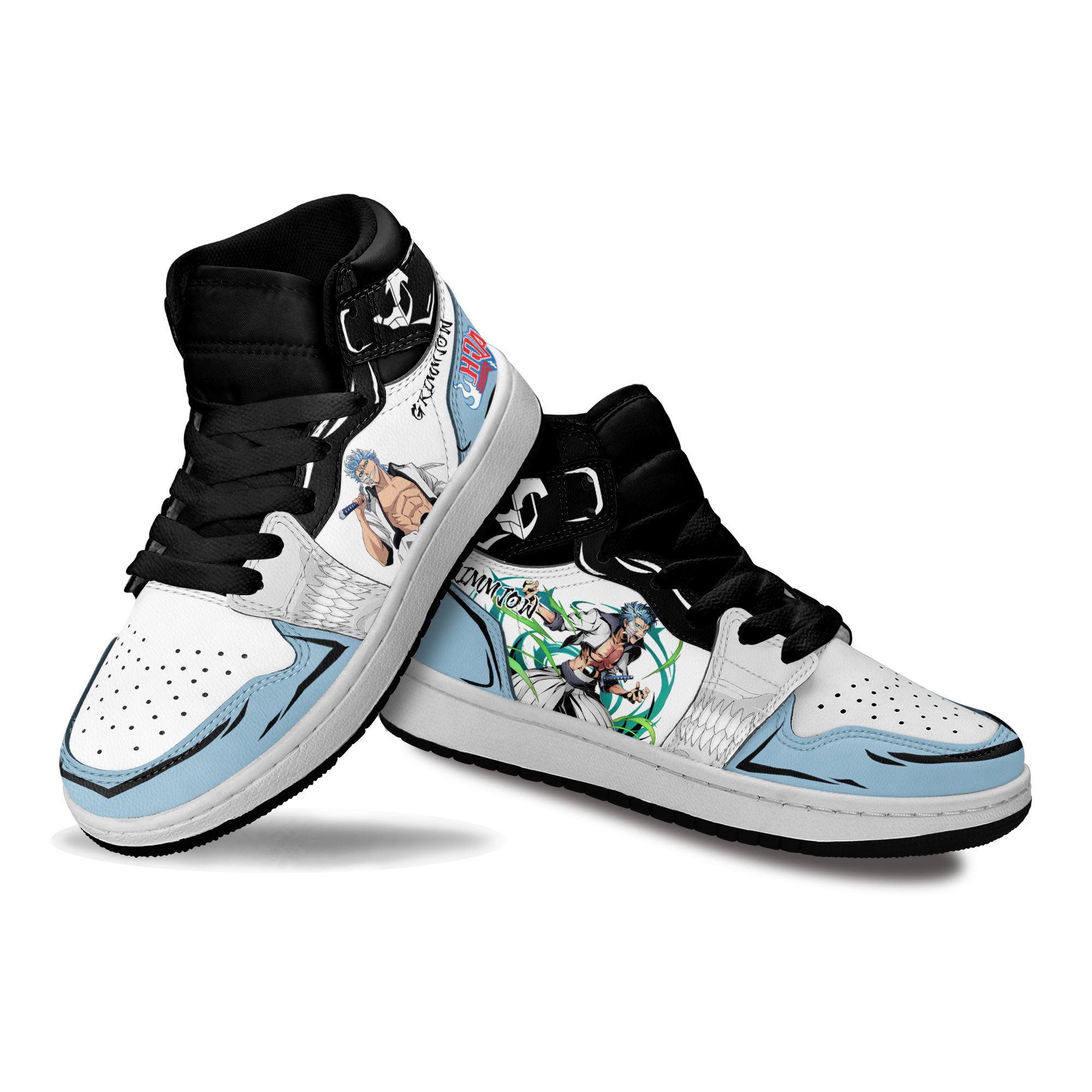 Grimmjow Jaegerjaquez Kids Sneakers Custom Anime Bleach Shoes For Kids