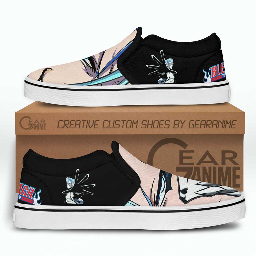 Grimmjow Slip-On Shoes Canvas Custom Anime Bleach Shoes