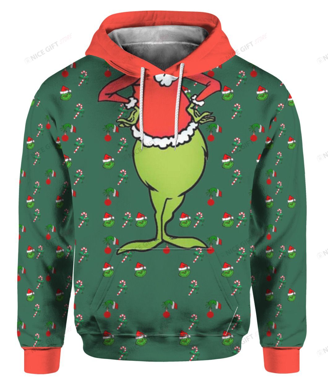 Grinch 3D Hoodie Gift For Fans