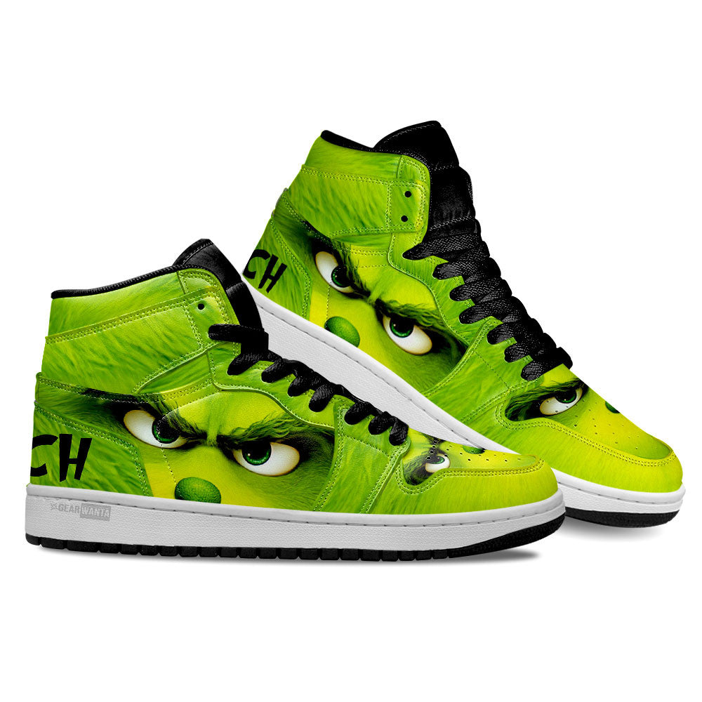 Grinch Costume J1 Sneakers For Christmas, Air Jordan Hightop