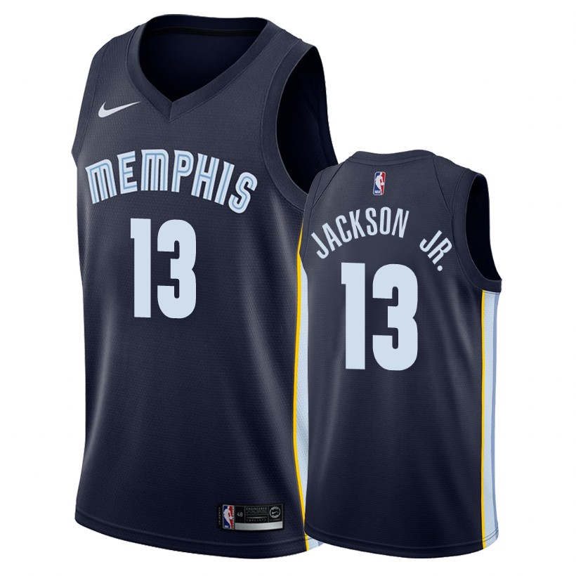Grizzlies Male Jaren Jackson Jr. #13 Icon Navy Jersey