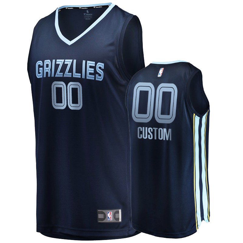 Grizzlies Men's Custom #00 Icon Fanatics Branded Jersey