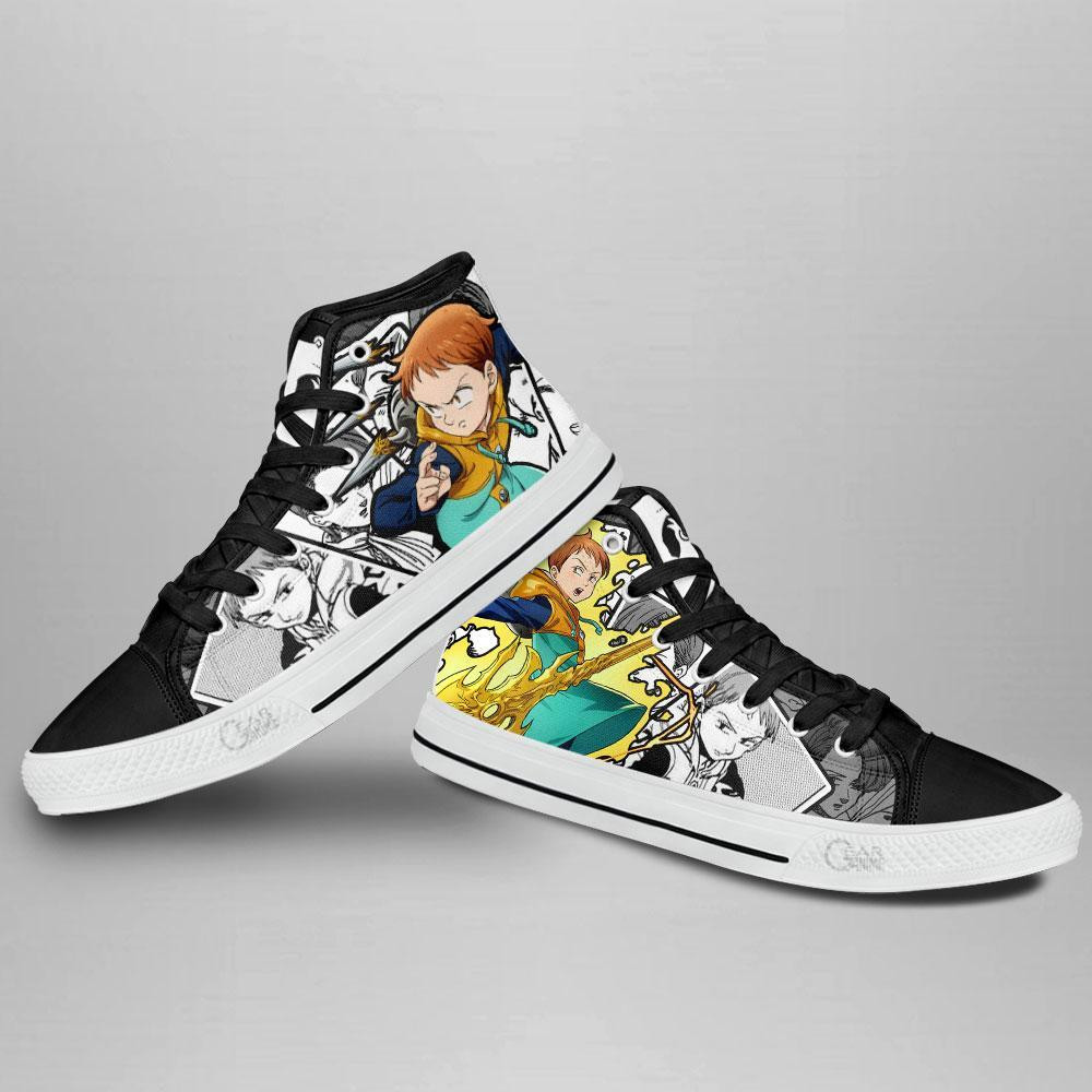 Grizzly’s Sin of Sloth King High Top Shoes Custom Manga Anime Seven Deadly Sins Sneakers