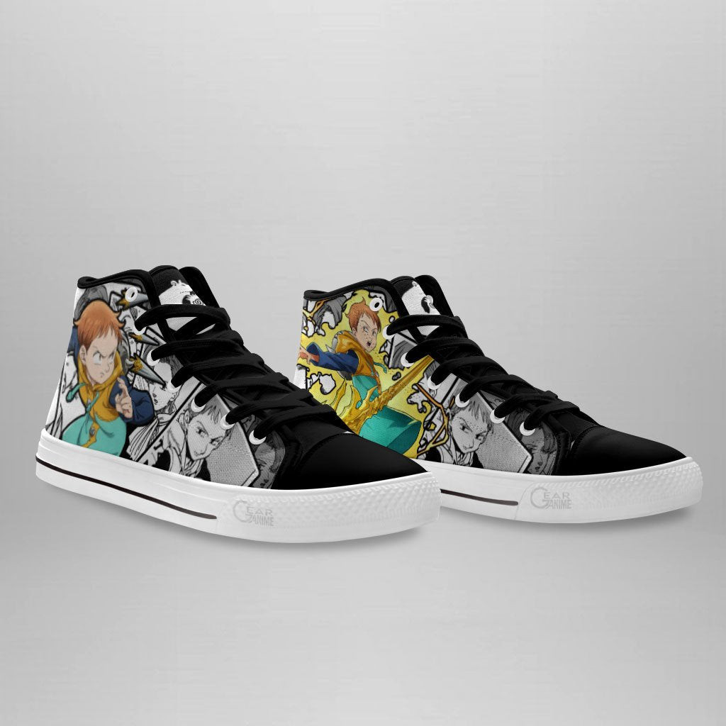Grizzly’s Sin of Sloth King High Top Shoes Custom Manga Anime Seven Deadly Sins Sneakers