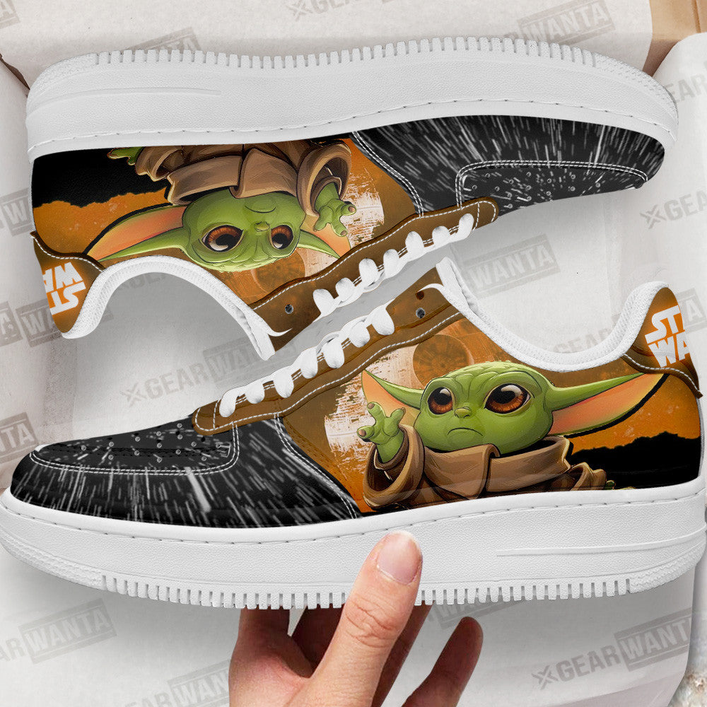 Grogu Baby Yoda Air Sneakers Custom Star Wars Shoes
