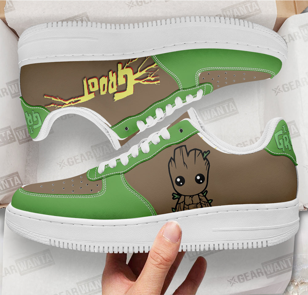 Groot Super Hero Custom Air Sneakers
