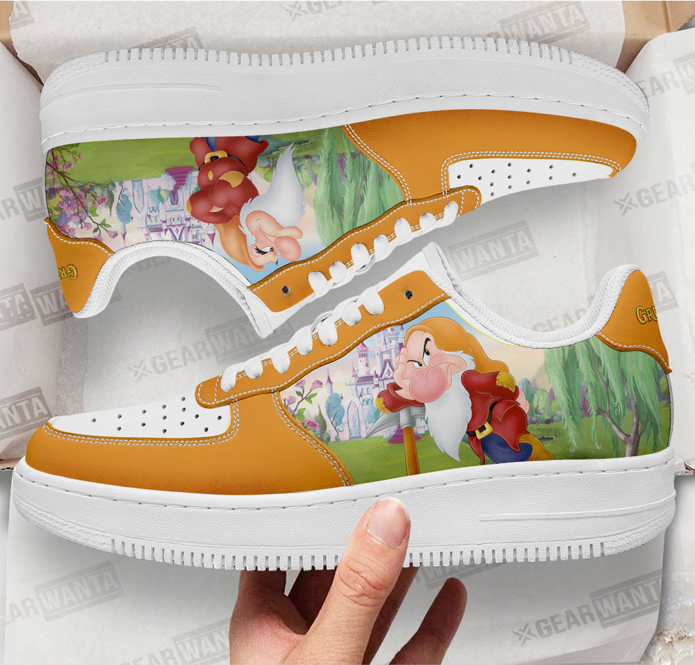 Grumpy Snow White and 7 Dwarfs Custom Air Sneakers