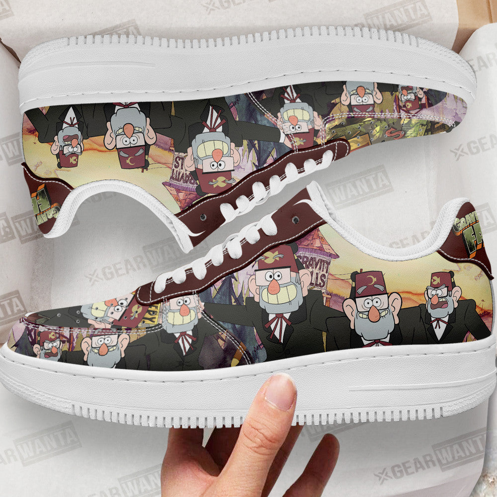 Grunkle Stan Gravity Falls Air Sneakers Custom Cartoon Shoes