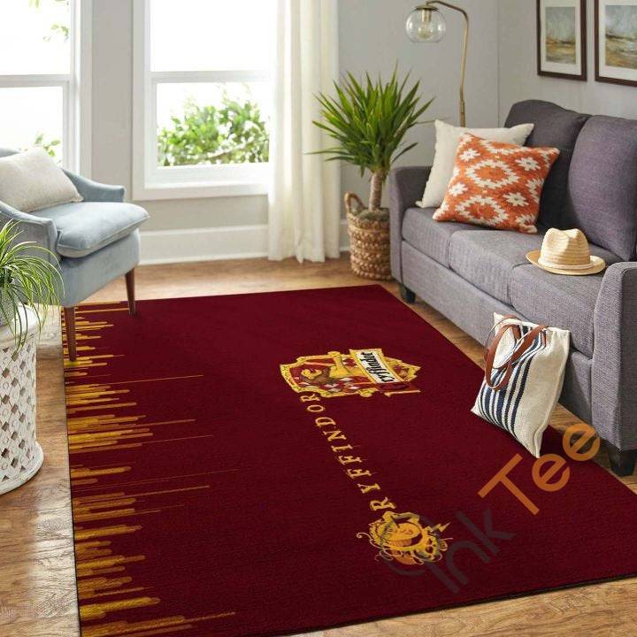 Gryffindor Harry Potter Logo Living Room Carpet Floor Decor Beautiful Gift For Potter’s Fan Rectangle Rug