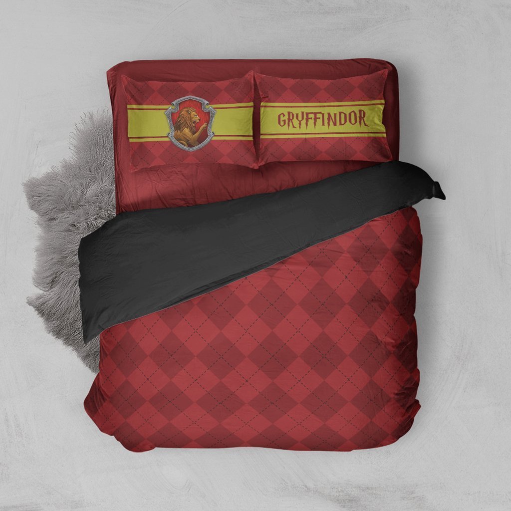 Gryffindor Logo Harry Potter 3D Customized Duvet Cover Bedding Set
