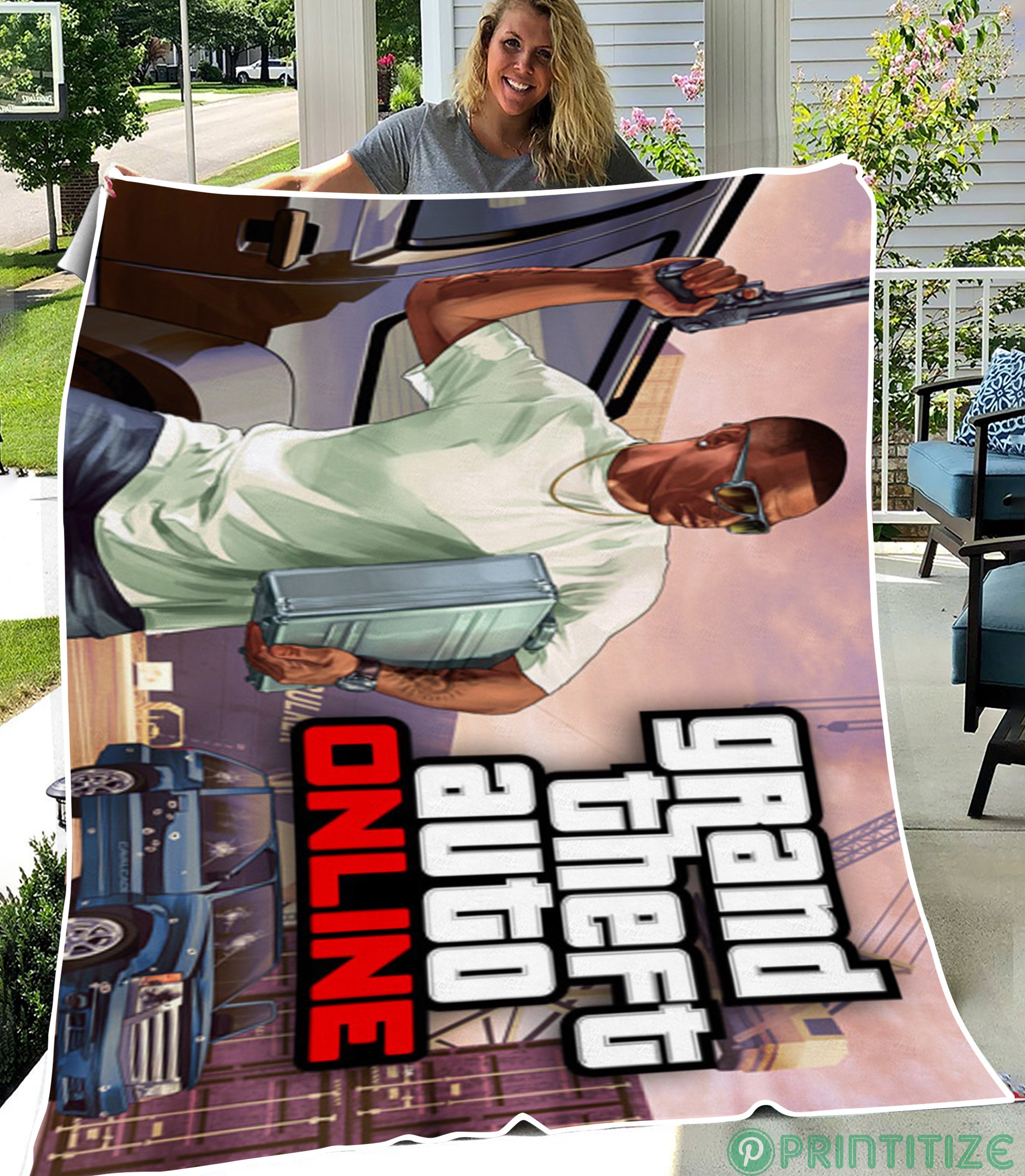 GTA 5 Gameplay Fleece Blanket