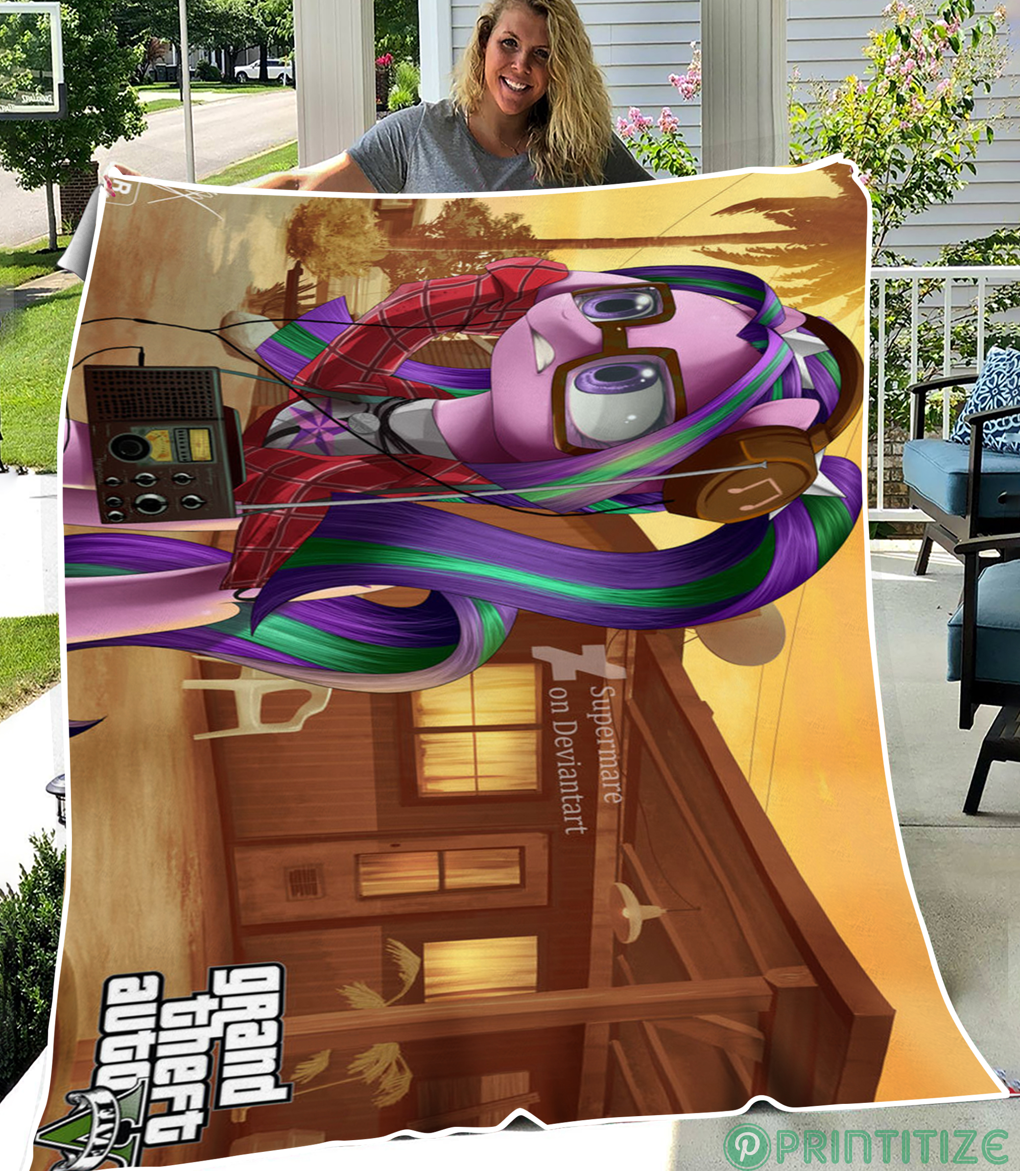 Gta 5 Nervous Ron Fleece Blanket