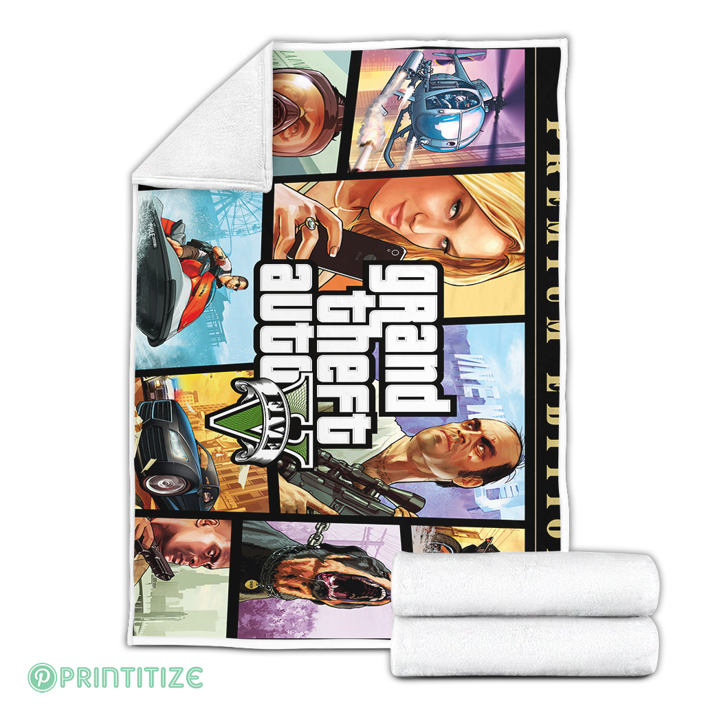 GTA 5 Premium Edition Fleece Blanket