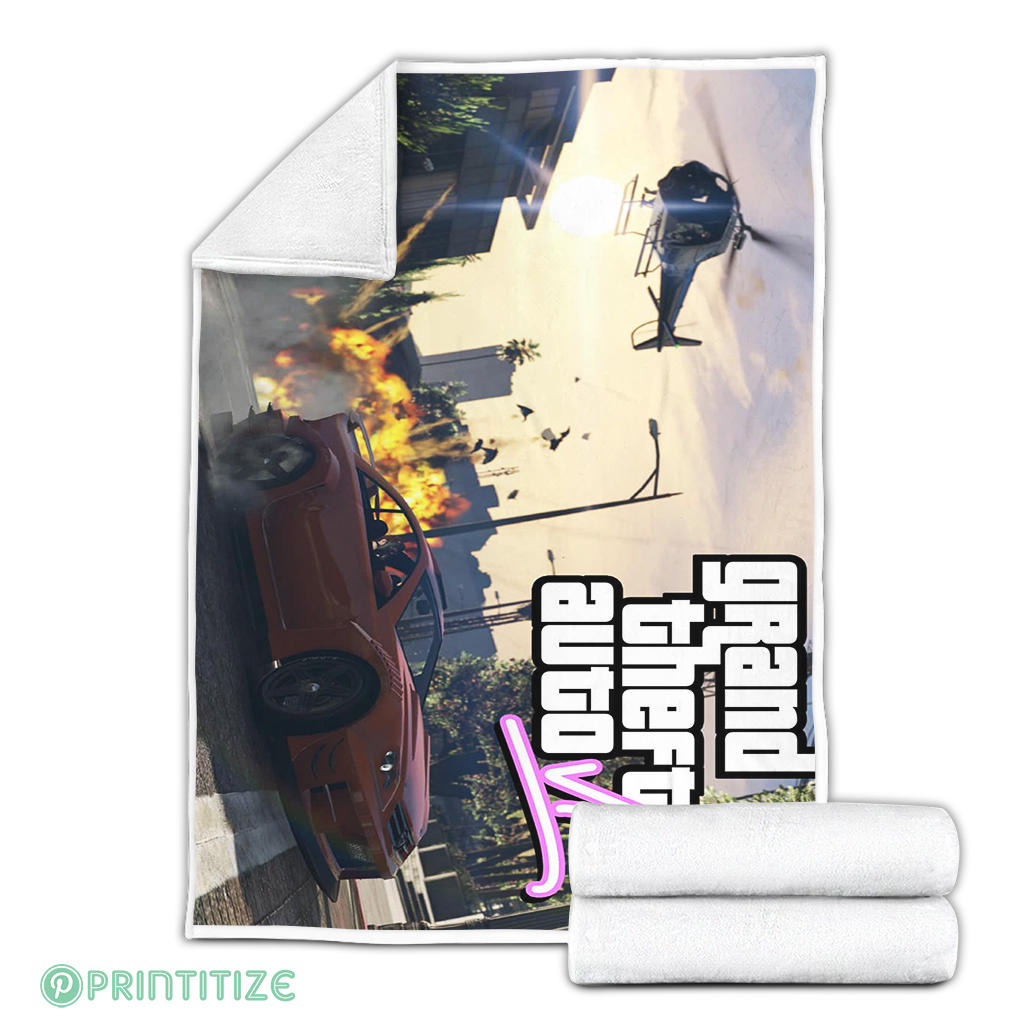 Gta 6 Easter Egg Fleece Blanket