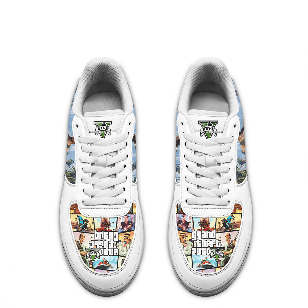 GTA Carl Johnson Air Sneakers Custom Video Game Shoes