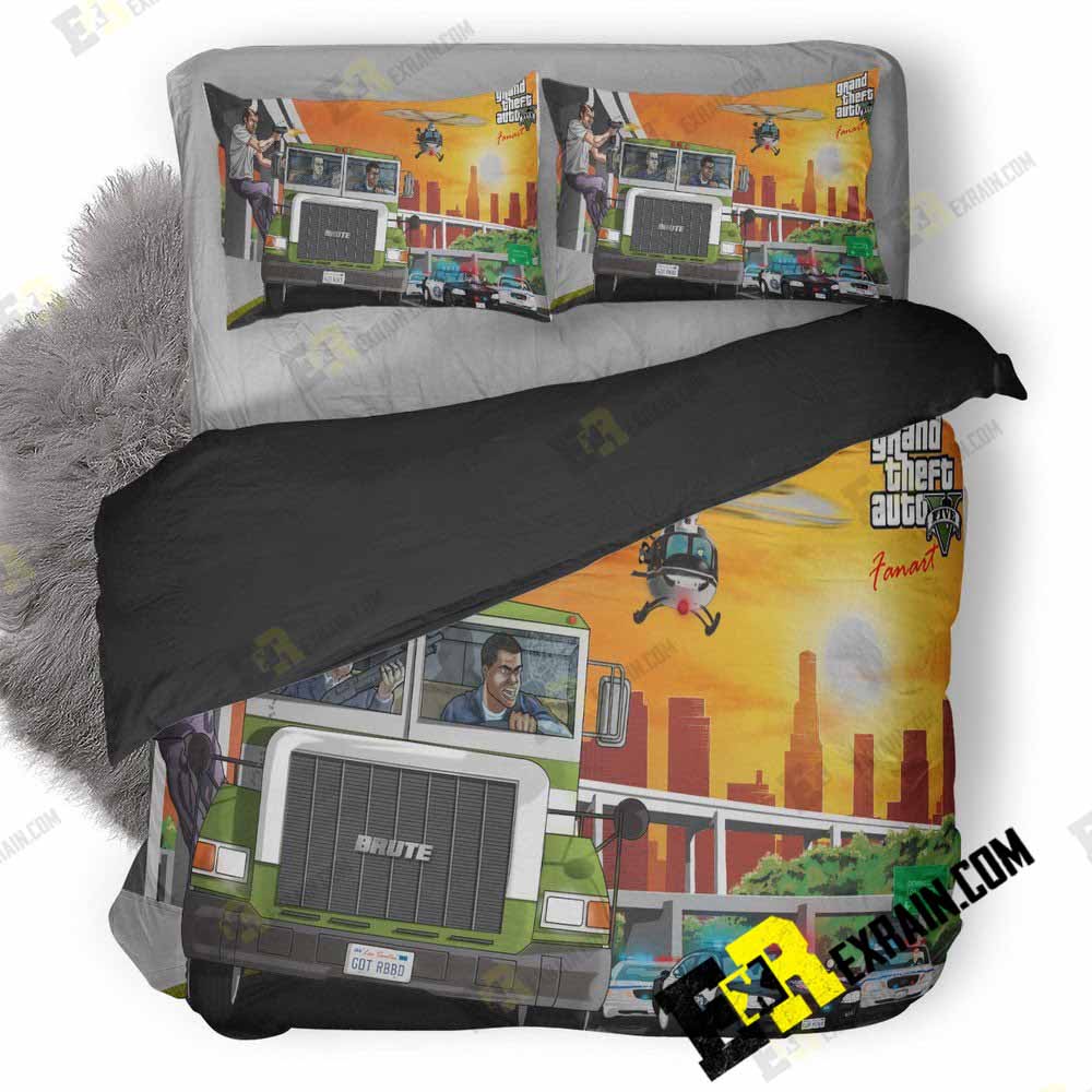 Gta Fanart R3 3D Customized Duvet Cover Bedding Set