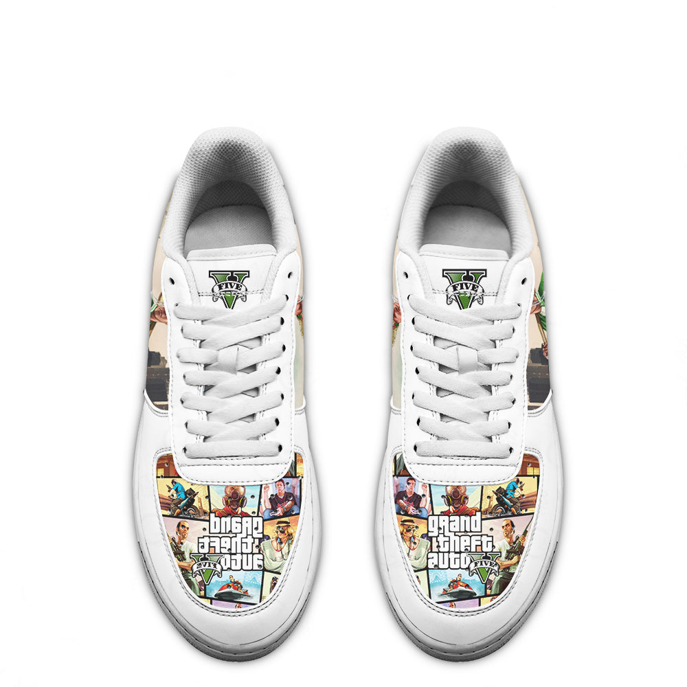GTA Franklin Clinton Air Sneakers Custom Video Game Shoes