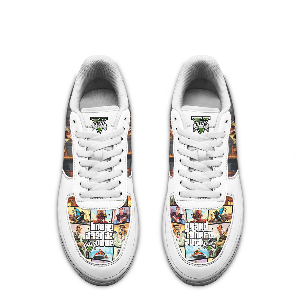 GTA Niko Bellic Air Sneakers Custom Video Game Shoes
