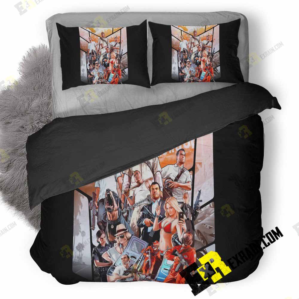 Gta Poster 0T 3D Customized Duvet Cover Bedding Set
