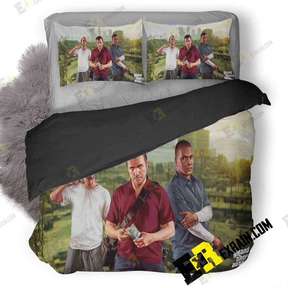 Gta Rockstar Games On 3D Customized Duvet Cover Bedding Set