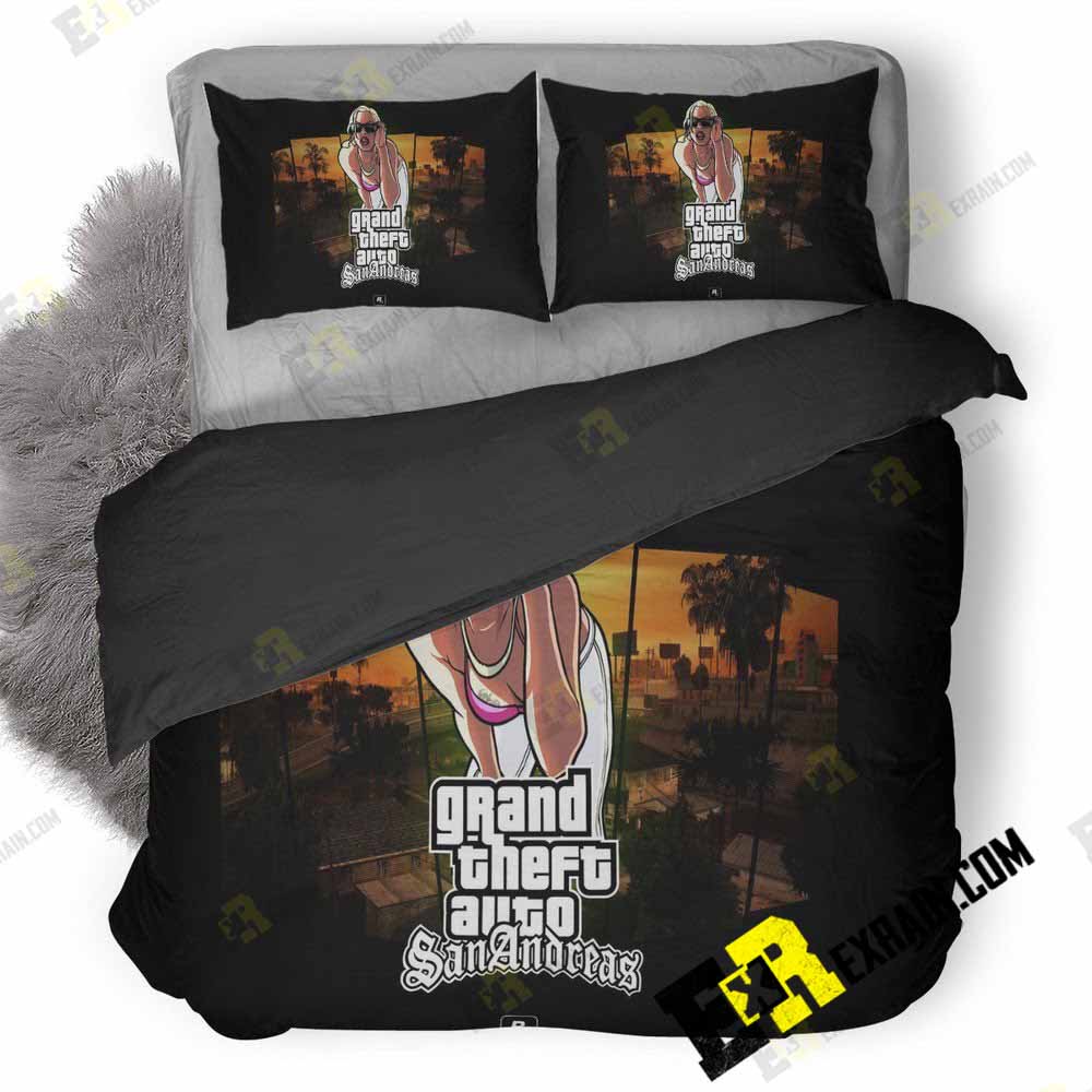 Gta San Andreas Qhd 3D Customized Duvet Cover Bedding Set