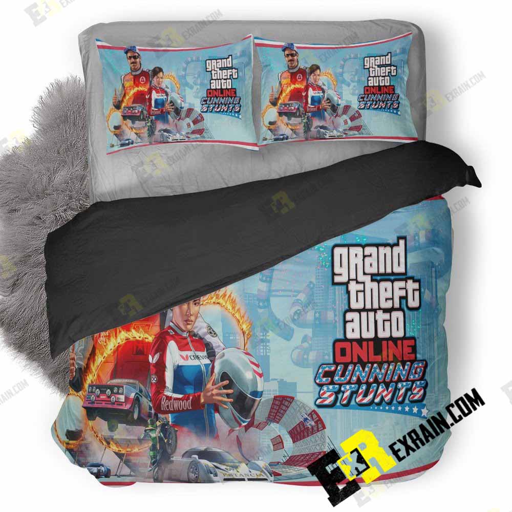 Gta V Cunning Stunts 3D Customized Duvet Cover Bedding Set