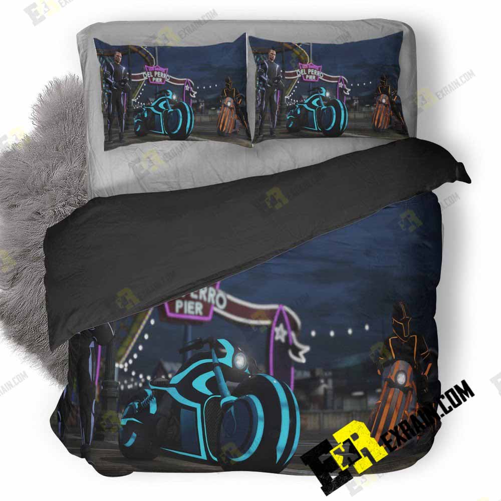 Gta V Deadline Mode Online Bikers Po 3D Customized Duvet Cover Bedding Set