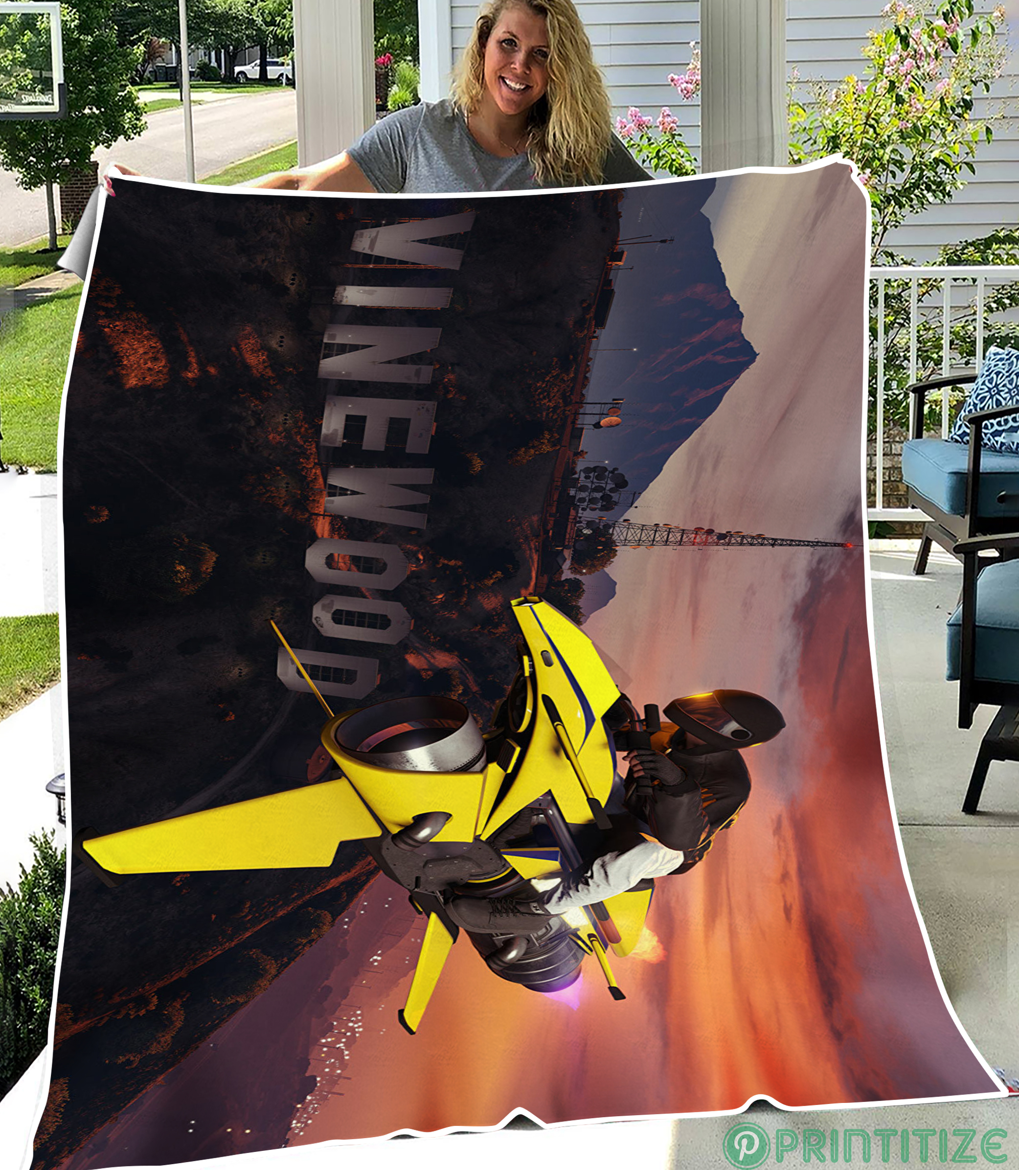 Gta V Oppressor Mk2 Fleece Blanket