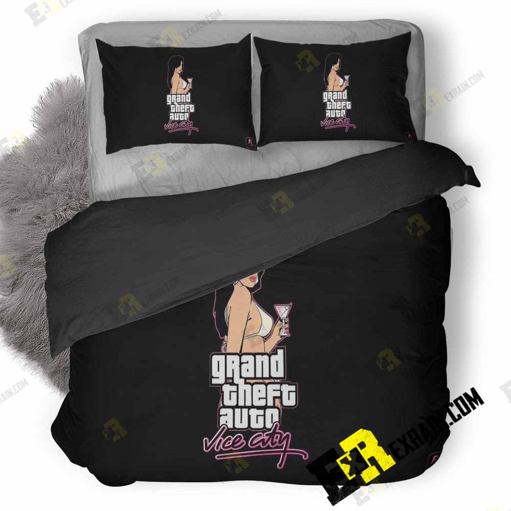 Gta Vice City Hd 3D Customized Duvet Cover Bedding Set