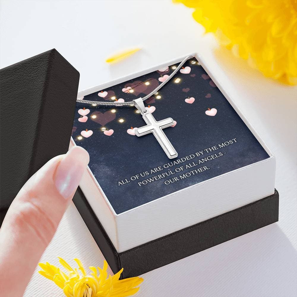 Guarded by our Mother Cross Necklace
