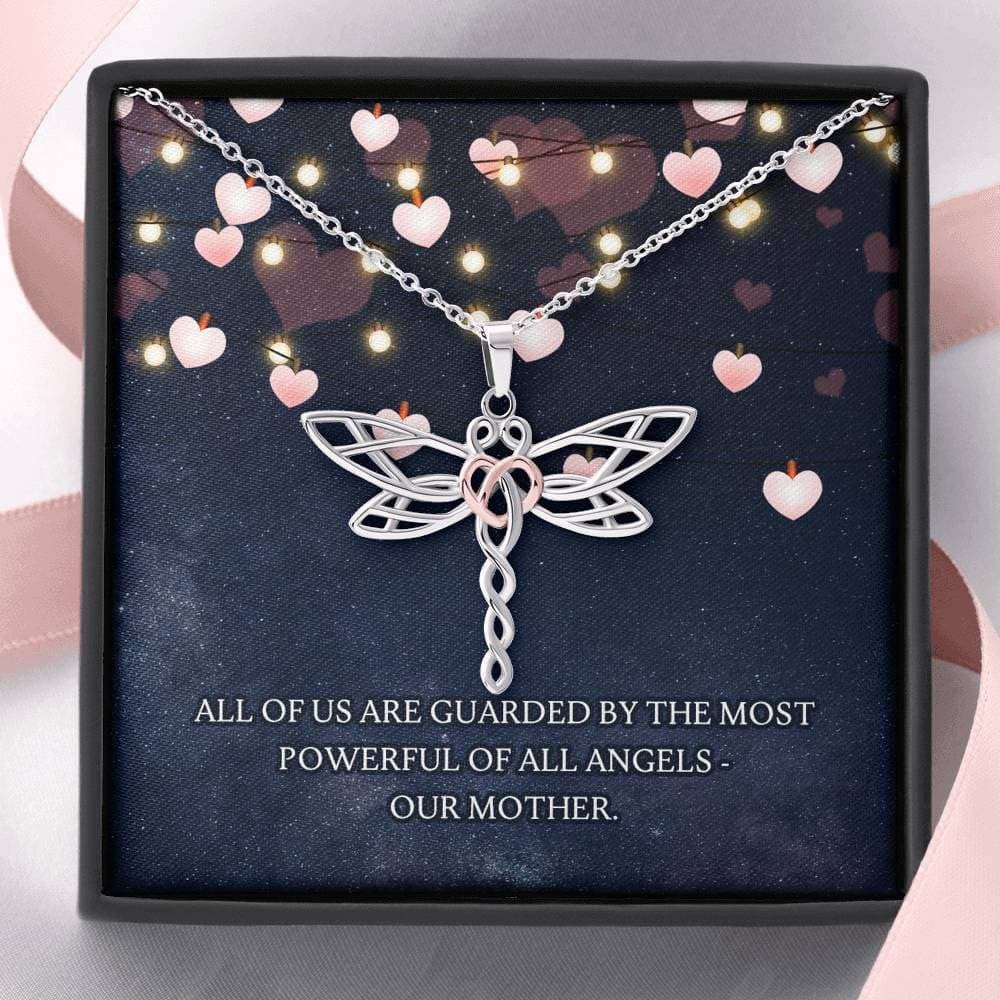 Guarded by our Mother Dragonfly Necklace