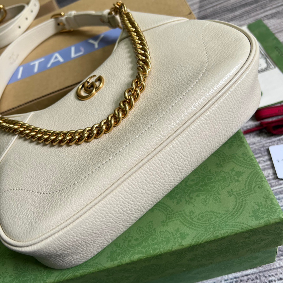 Gucci Aphrodite Small Shoulder Bag Black/White For Women 9.9in/25cm ?731817 AABE9