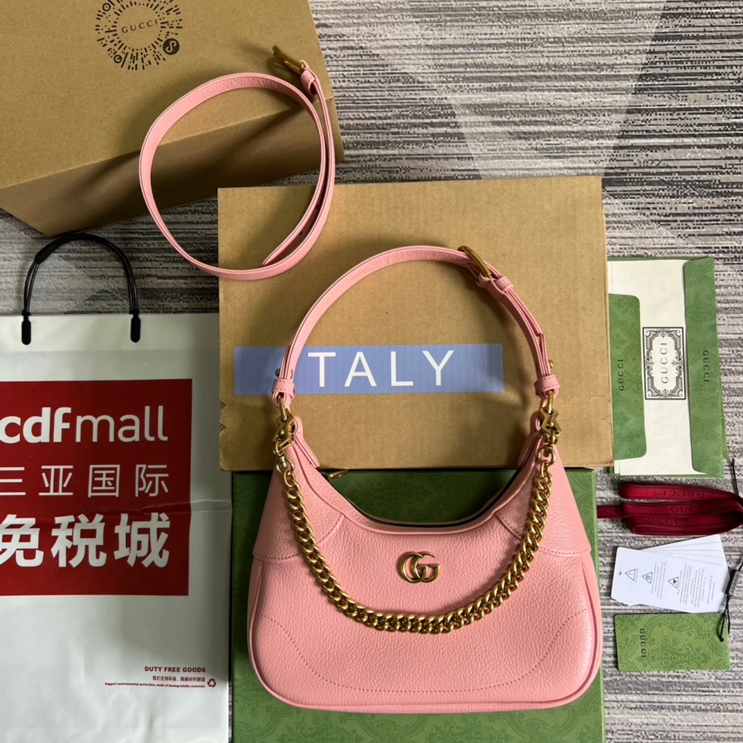 Gucci Aphrodite Small Shoulder Bag Green/Pink For Women 9.9in/25cm ?731817 AABE9