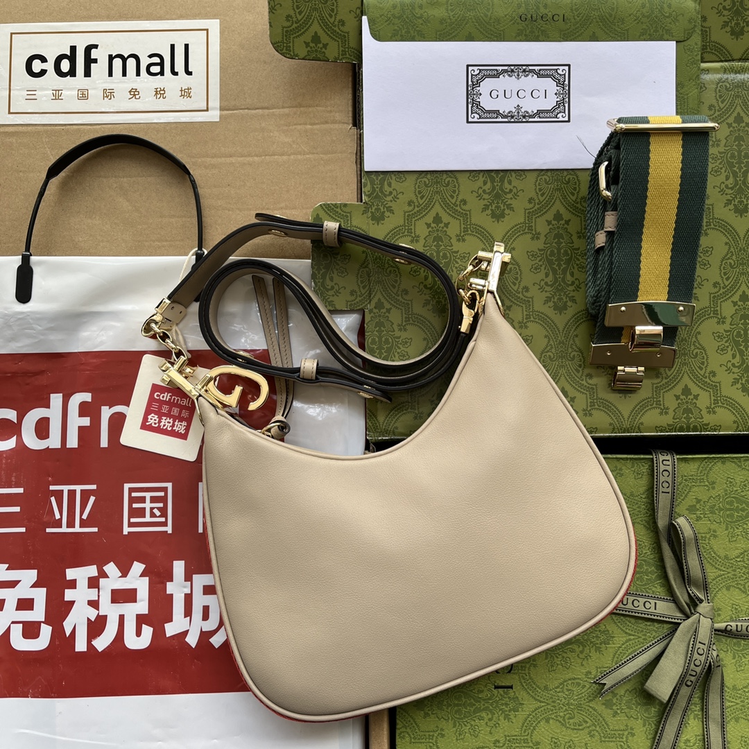 Gucci Atache Small Shoulder Bag Beige For Women, Women’s Bags 9in/23cm GG 699409 UXWBG 9360