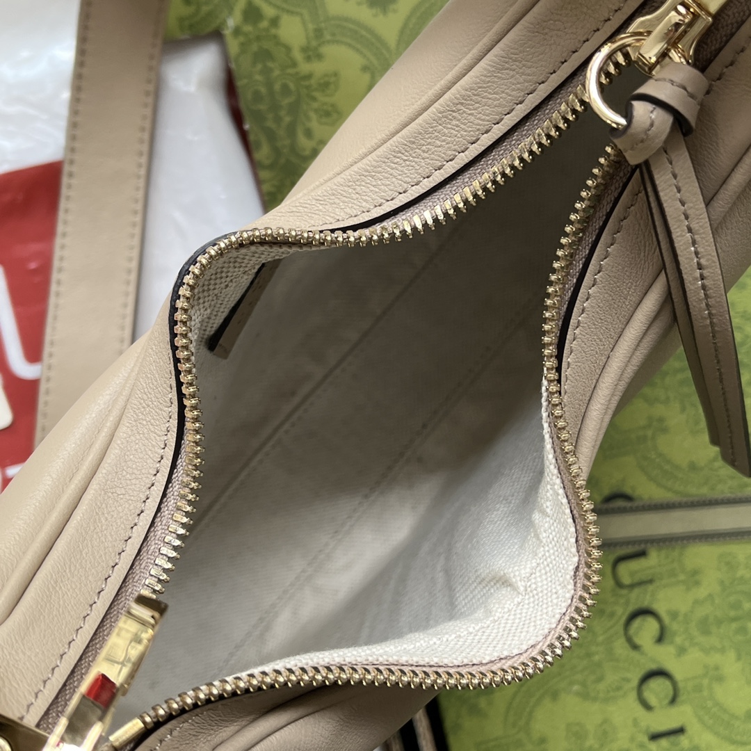 Gucci Atache Small Shoulder Bag White For Women, Women’s Bags 9in/23cm GG 699409 UXWBG 9109